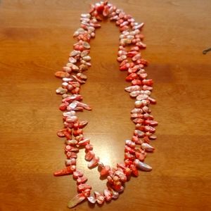 Pink freshwater pearl necklace